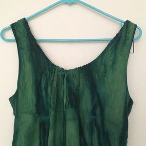 Green flowy dress